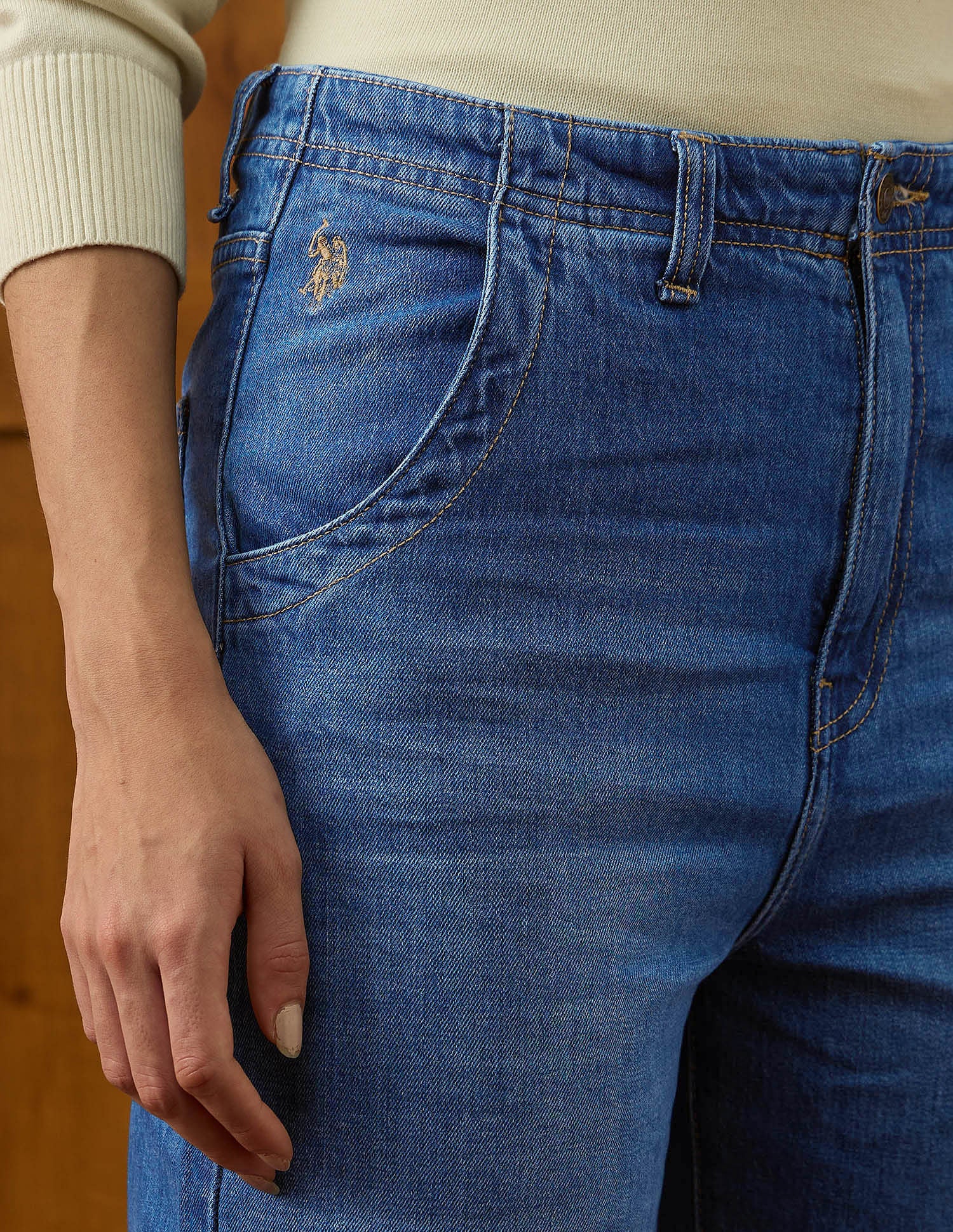 High Rise Straight Fit Jeans - Image 7
