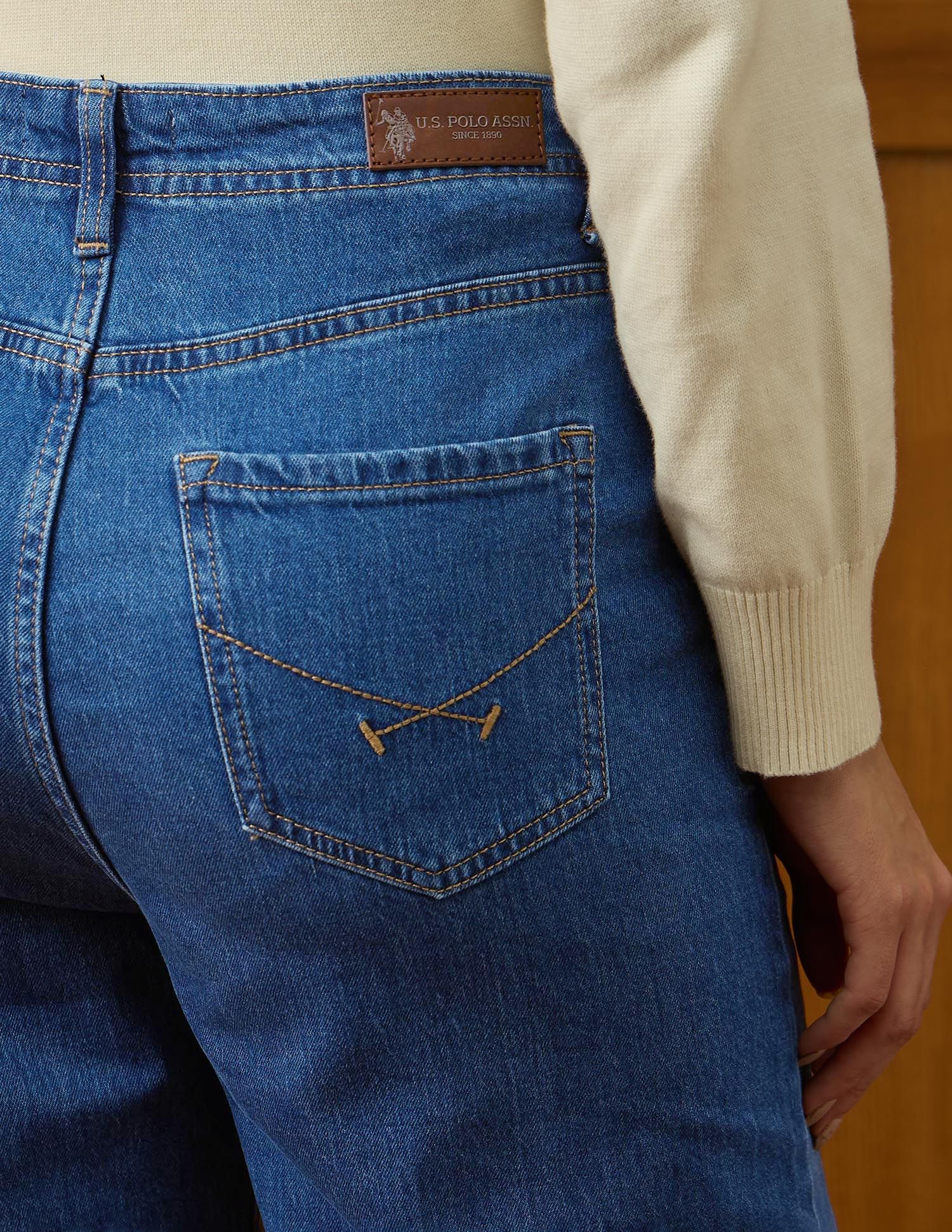 High Rise Straight Fit Jeans - Image 8