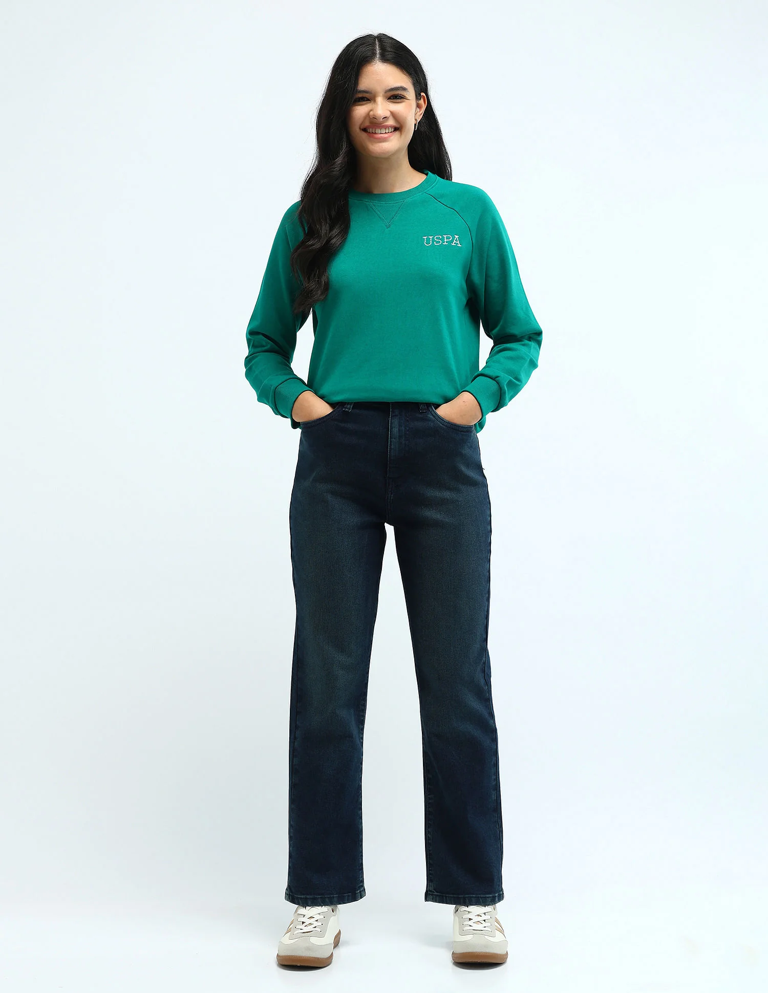 High Rise Straight Fit Jeans - Image 3