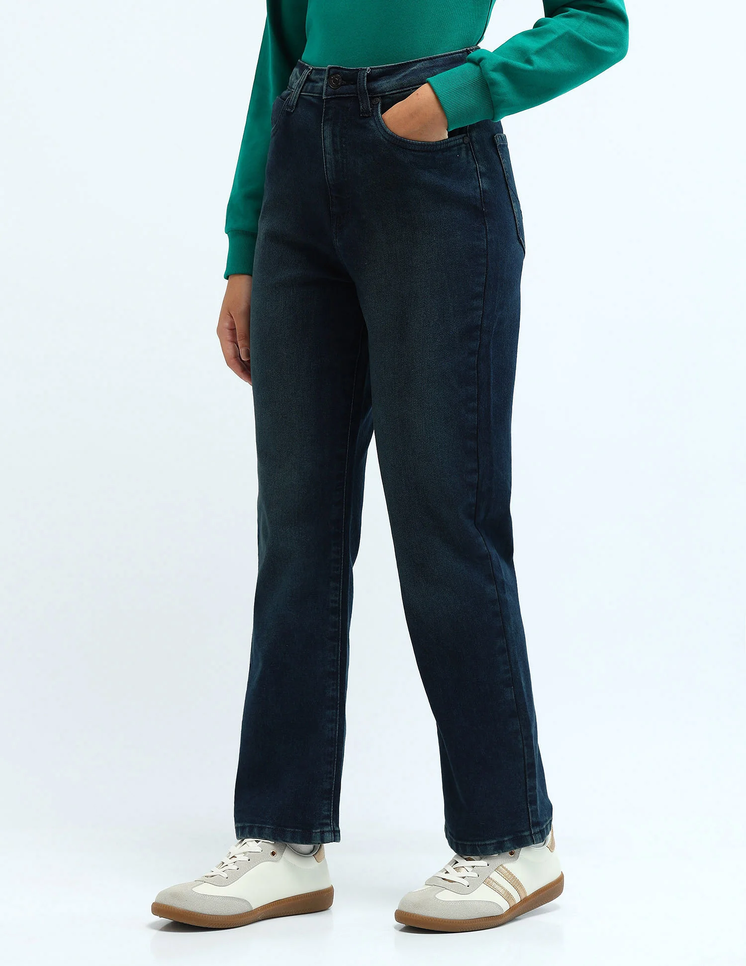 High Rise Straight Fit Jeans - Image 4