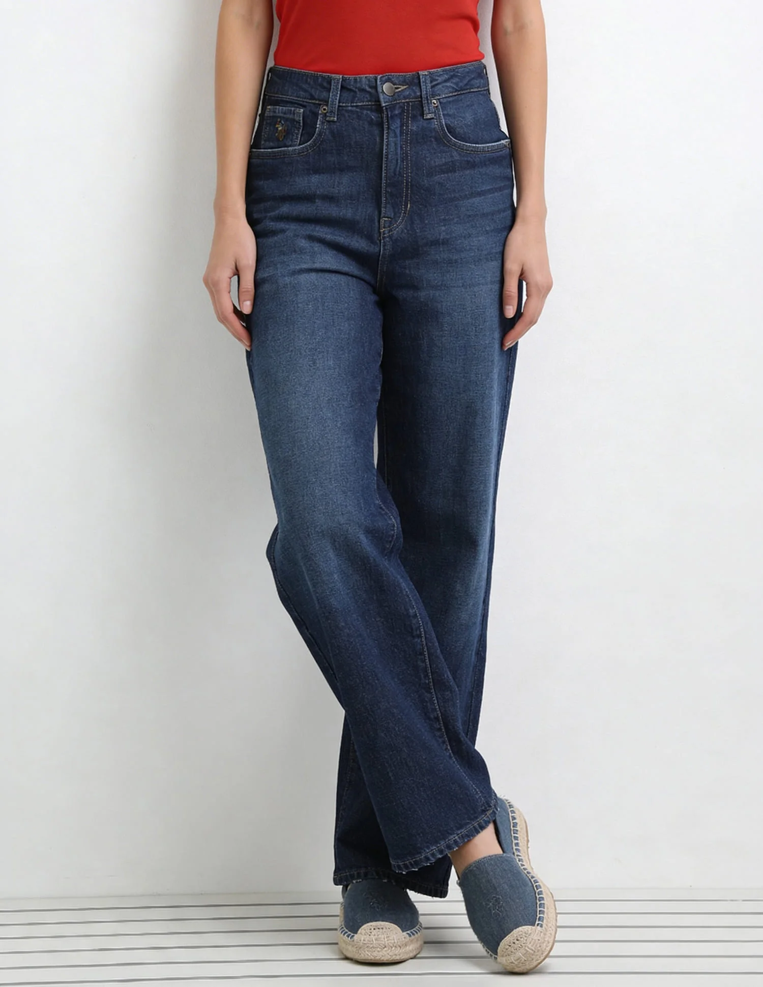High Rise Straight Fit Jeans - Image 3