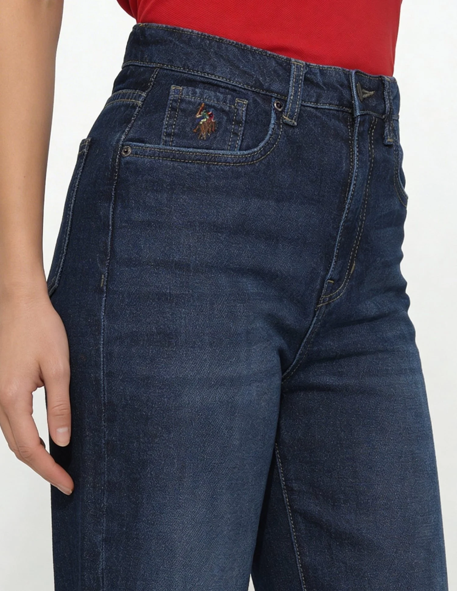 High Rise Straight Fit Jeans - Image 6