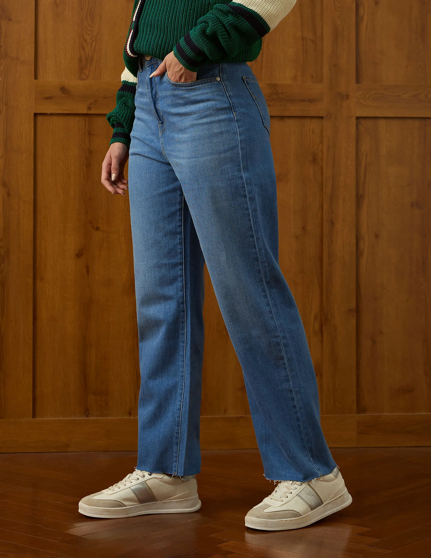 High Rise Straight Fit Jeans - Image 4