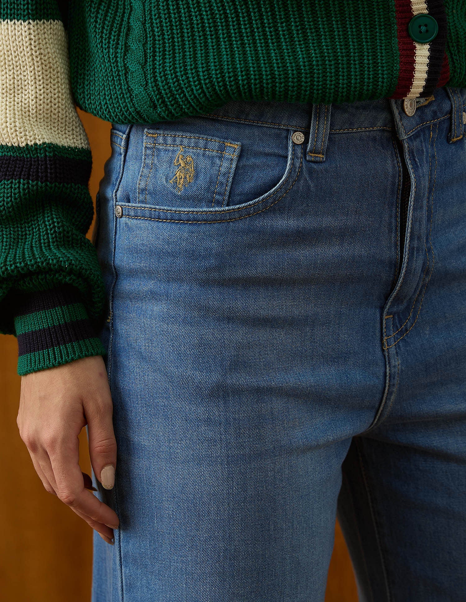 High Rise Straight Fit Jeans - Image 7