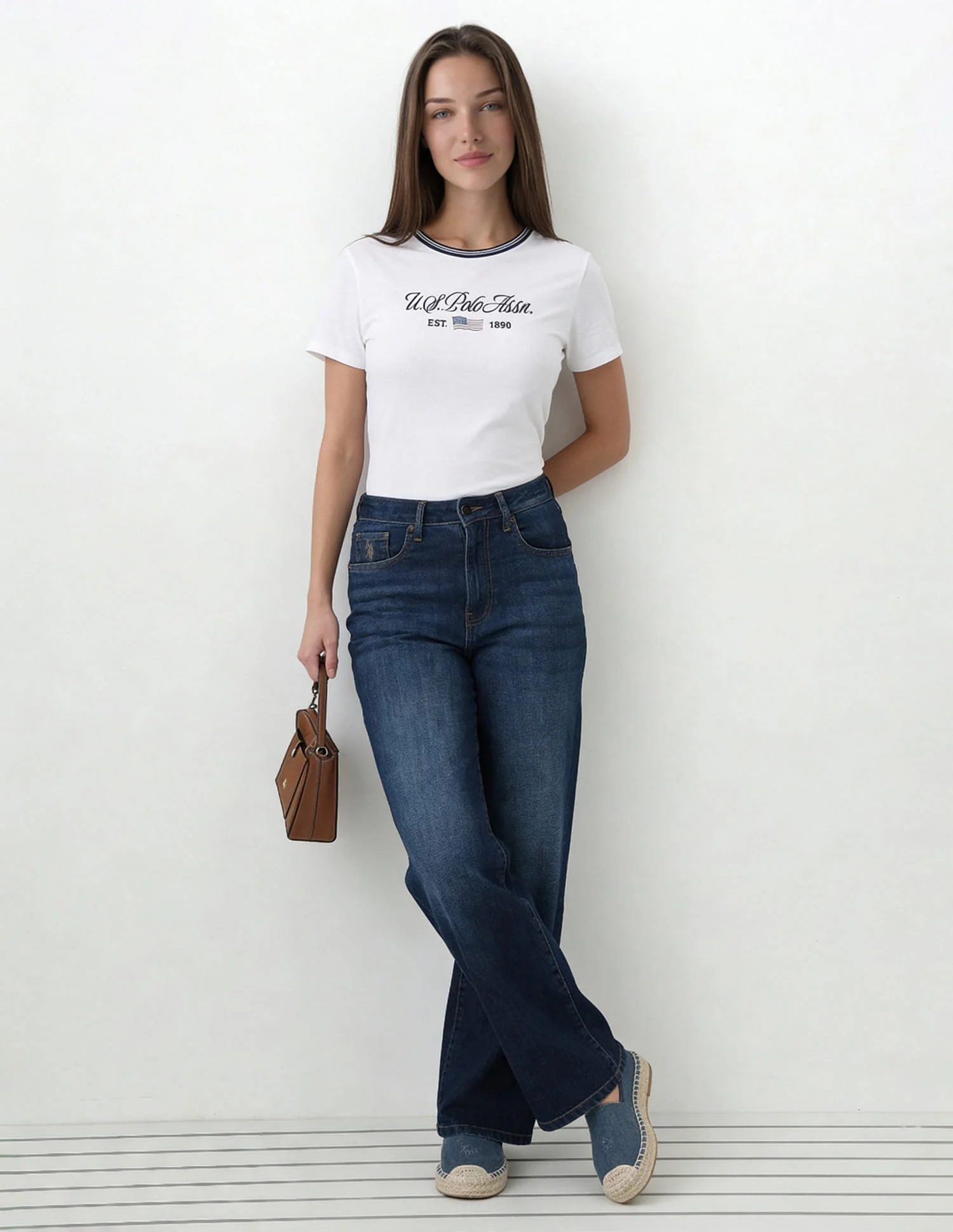 High Rise Straight Fit Jeans