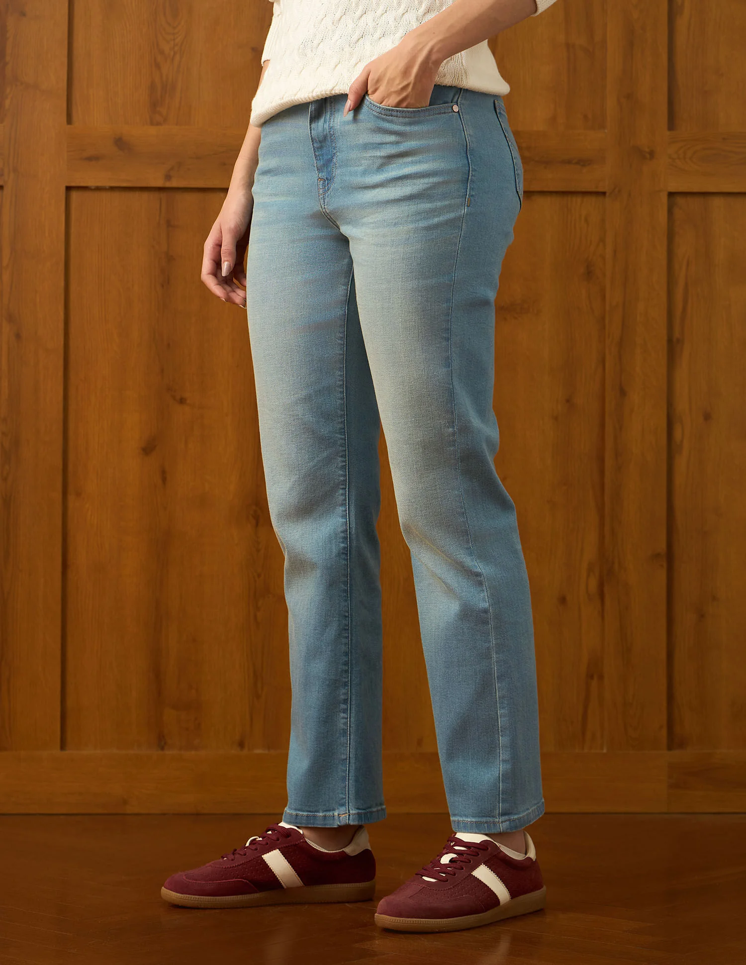 High Rise Straight Fit Jeans - Image 4