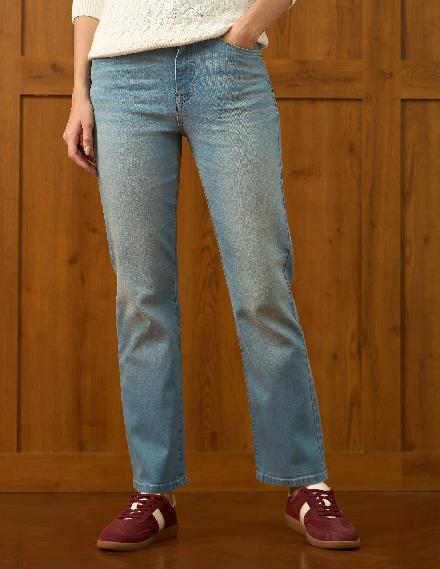 High Rise Straight Fit Jeans - Image 6