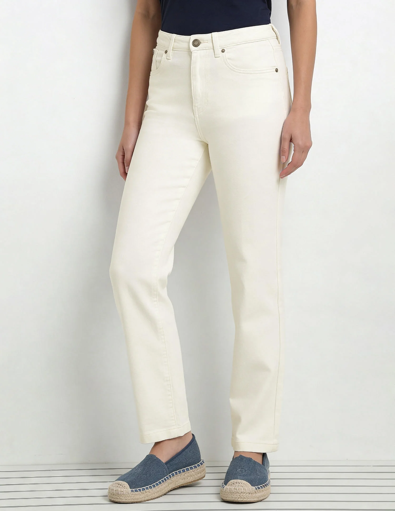 High Rise Straight Fit Jeans - Image 4