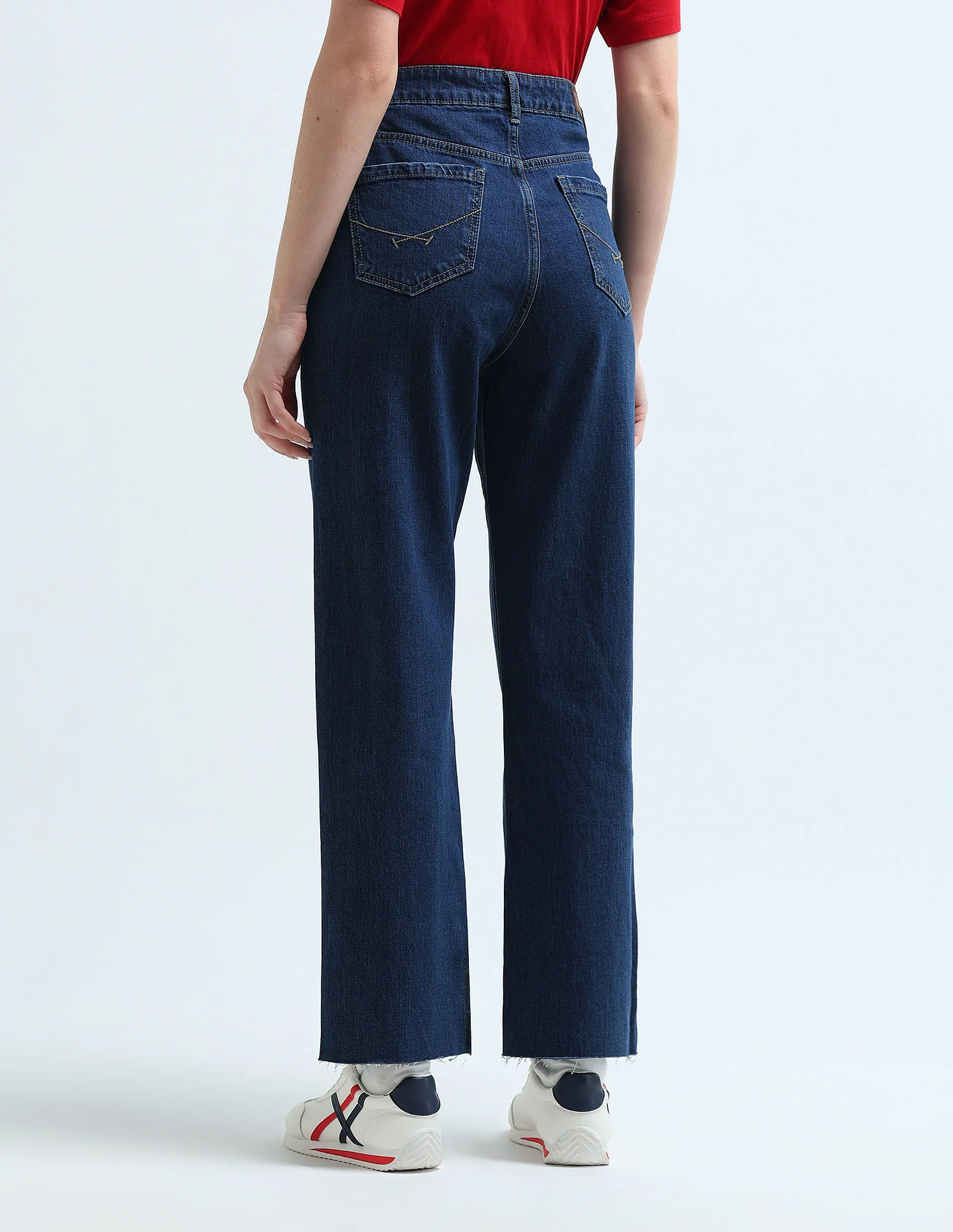 High Rise Straight Fit Jeans - Image 5