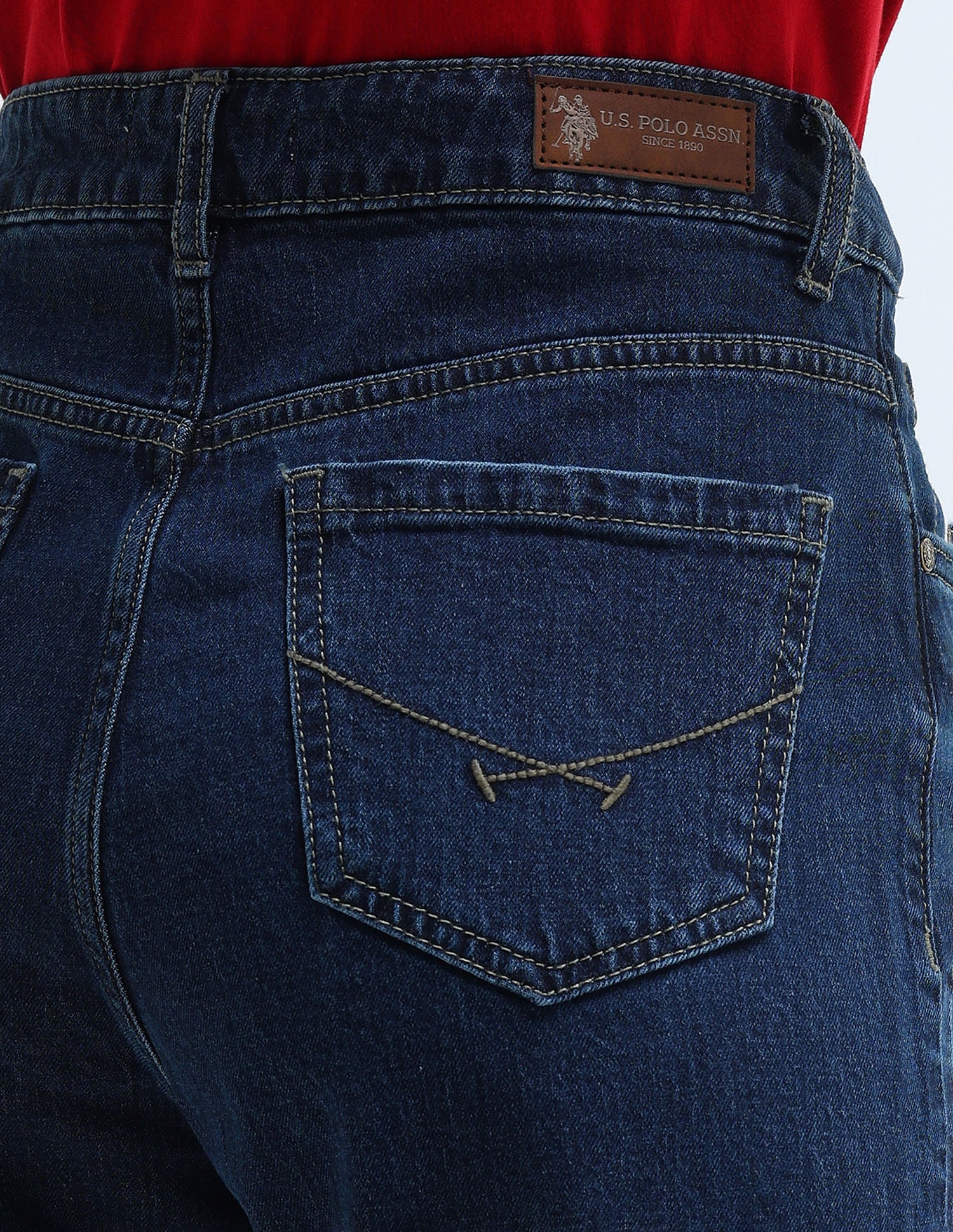 High Rise Straight Fit Jeans - Image 7