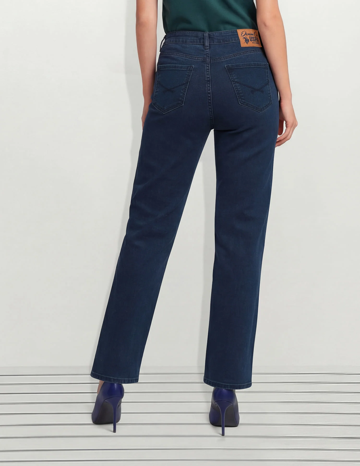 High Rise Straight Fit Jeans - Image 4