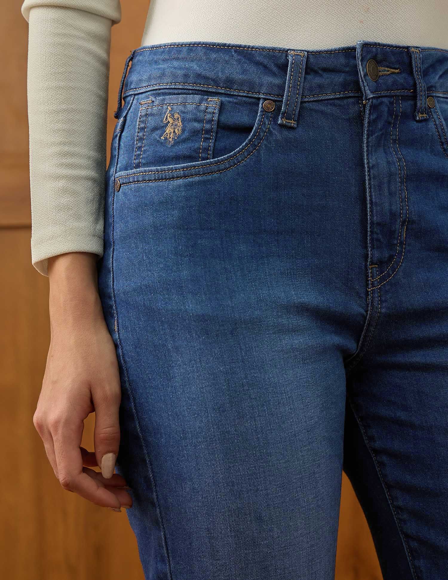 High Rise Straight Fit Jeans - Image 7