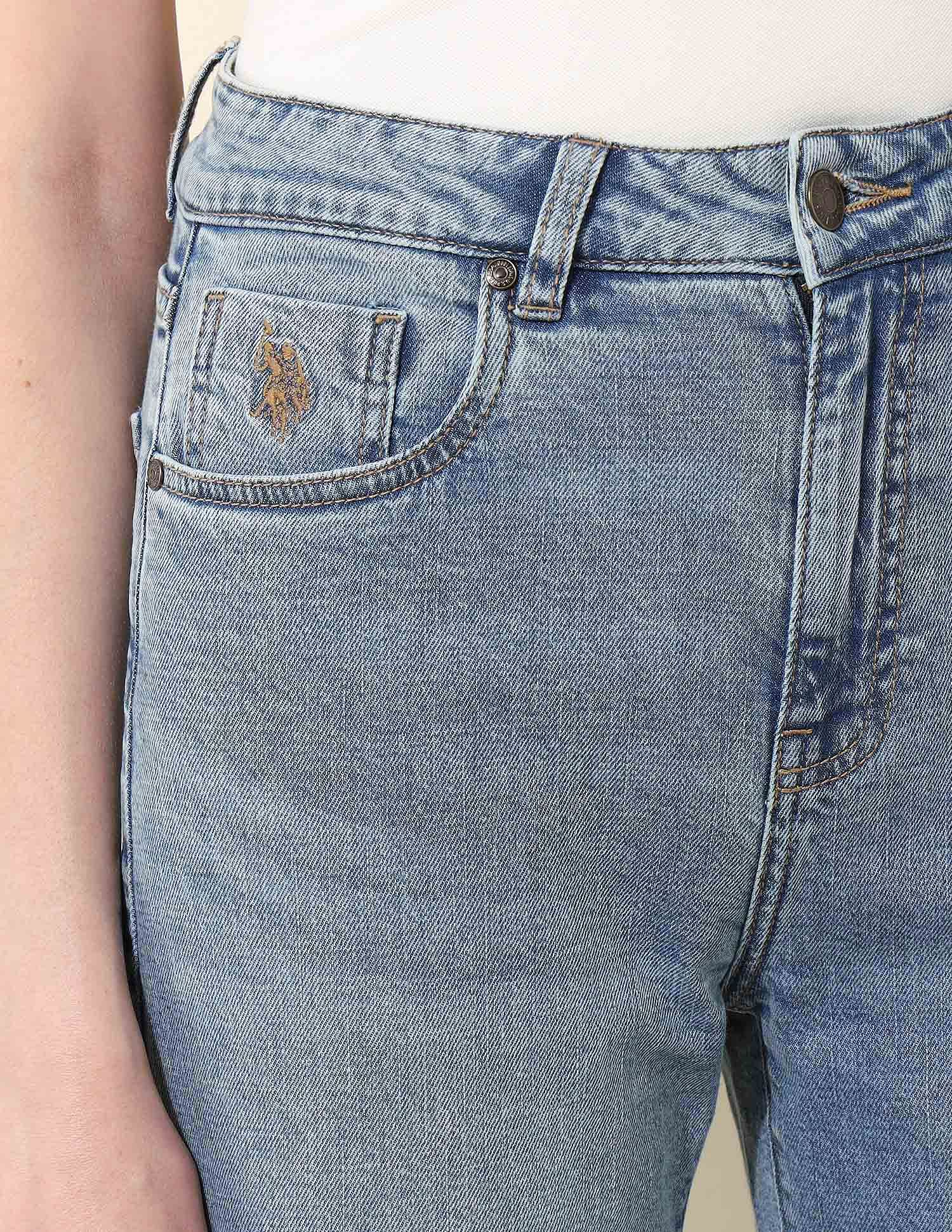 High Rise Straight Fit Jeans - Image 12