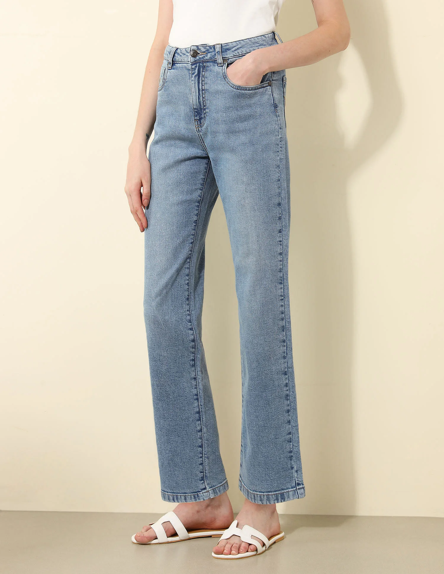 High Rise Straight Fit Jeans - Image 6
