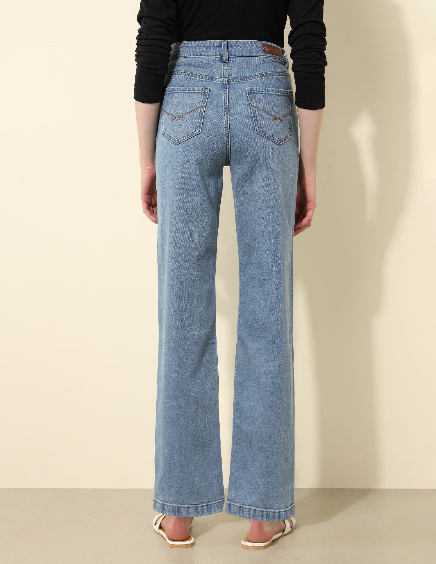 High Rise Straight Fit Jeans - Image 9