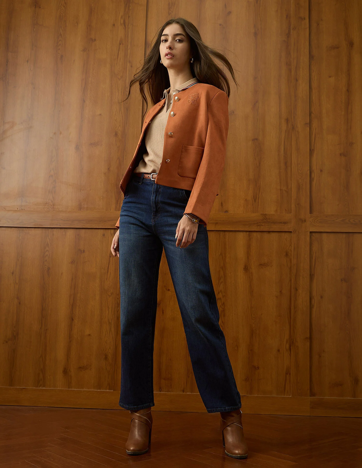 High Rise Straight Fit Jeans - Image 3