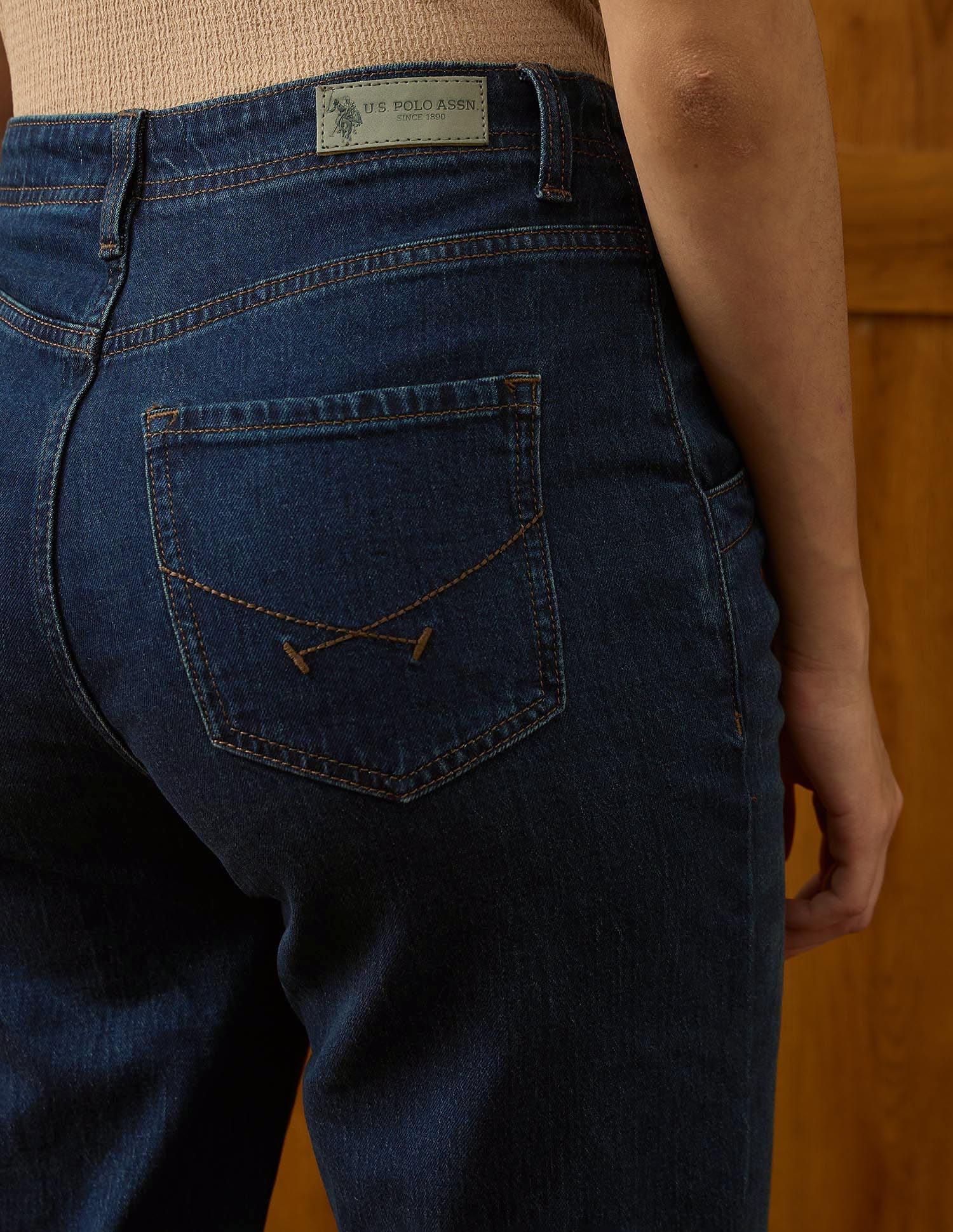 High Rise Straight Fit Jeans - Image 8