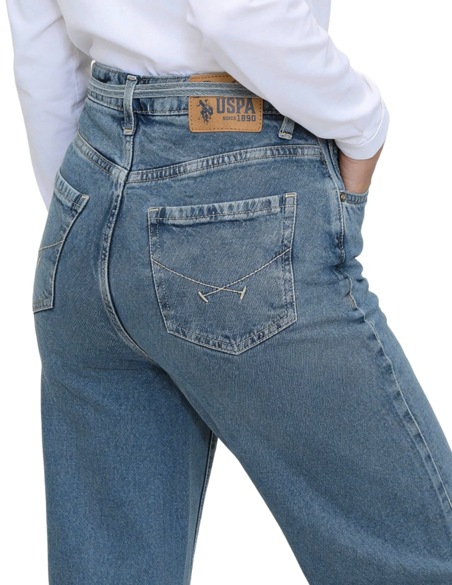 High Rise Straight Fit Jeans - Image 7