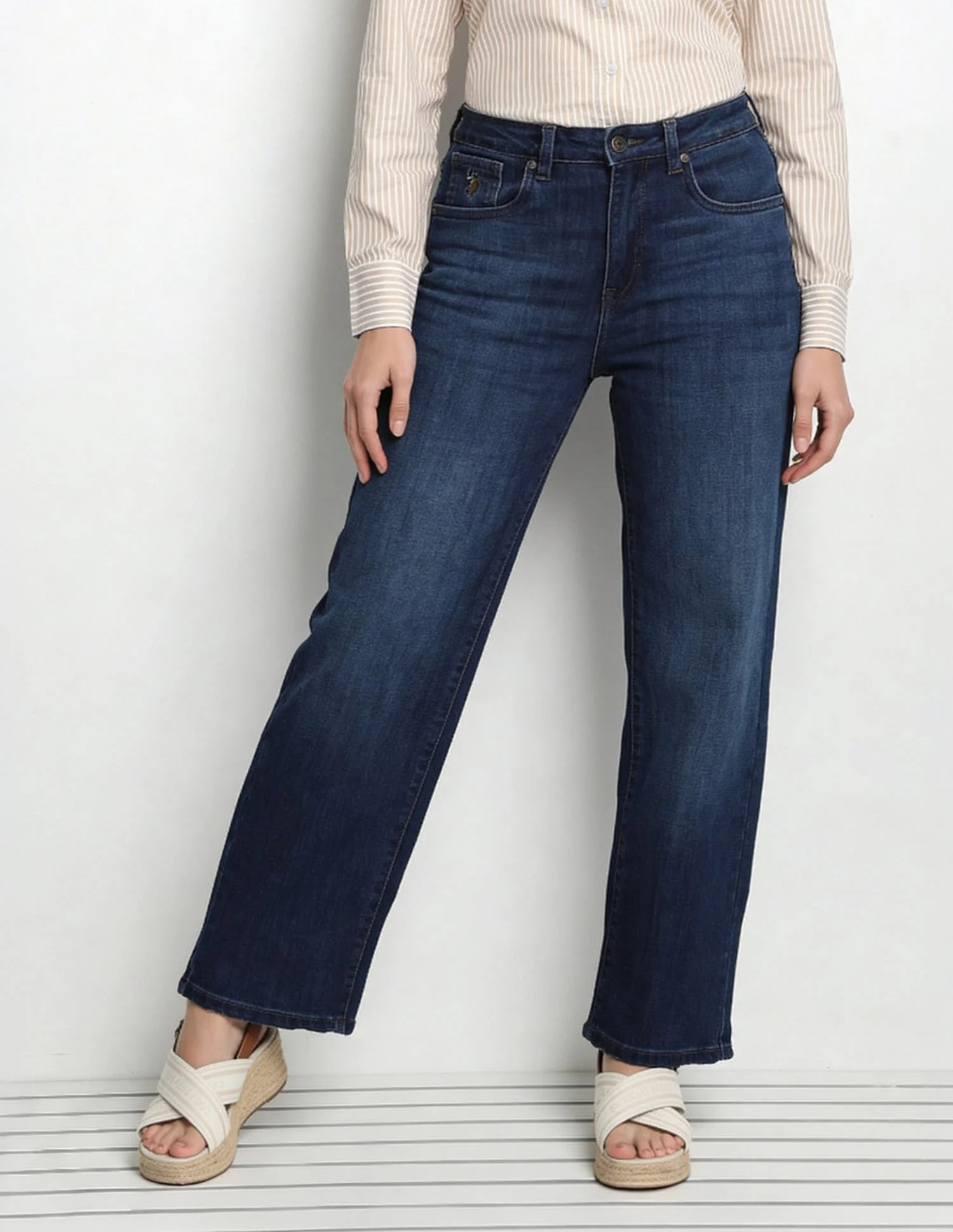 High Rise Straight Fit Jeans - Image 3