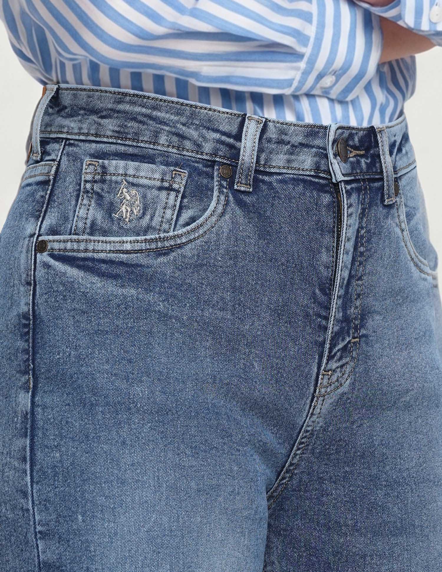 High Rise Straight Fit Jeans - Image 6