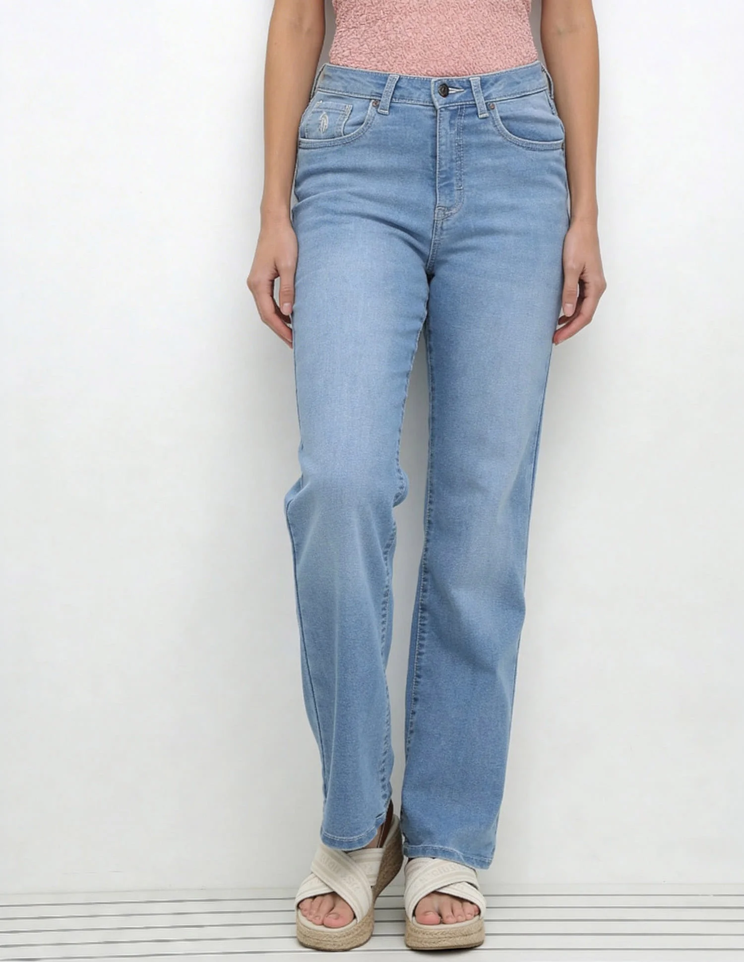 High Rise Straight Fit Jeans - Image 3