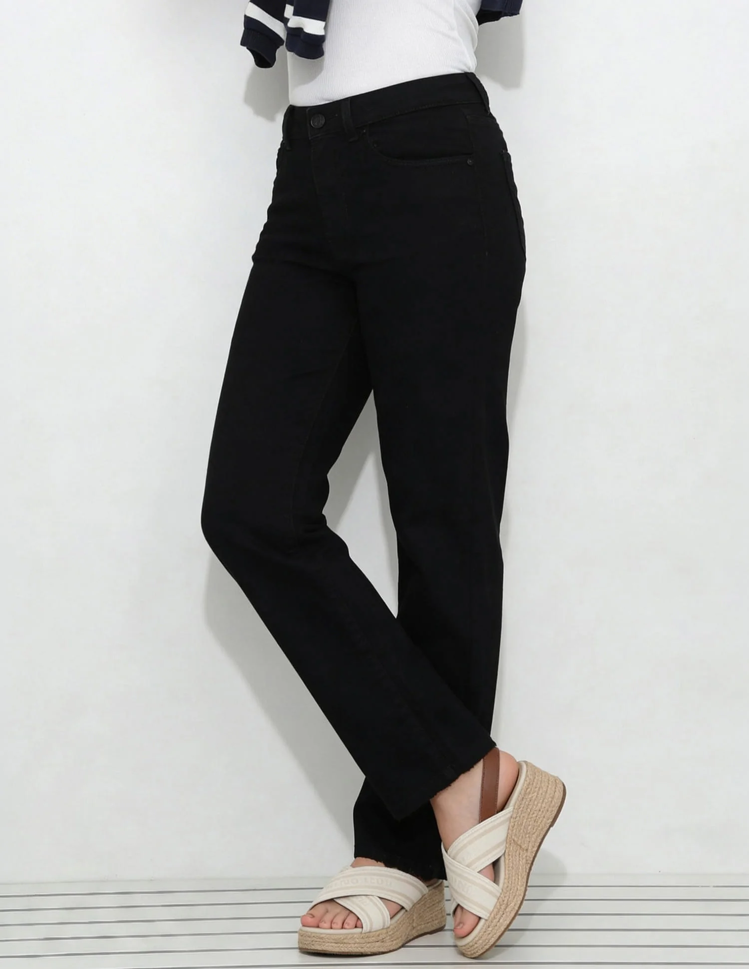 High Rise Straight Fit Jeans - Image 4