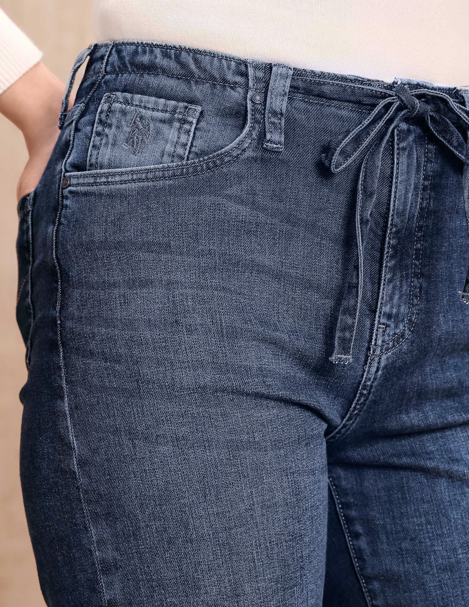 High Rise Straight Fit Jeans - Image 7