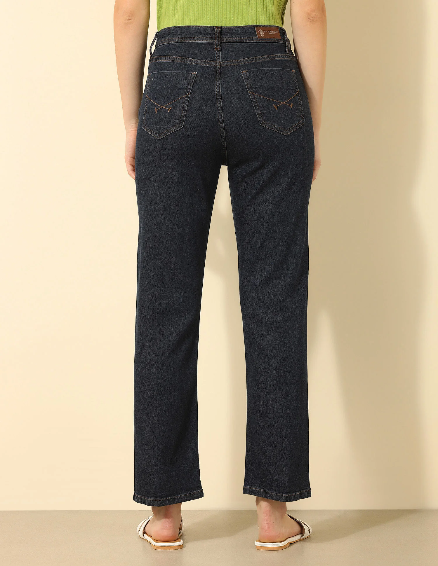 High Rise Straight Fit Jeans - Image 5