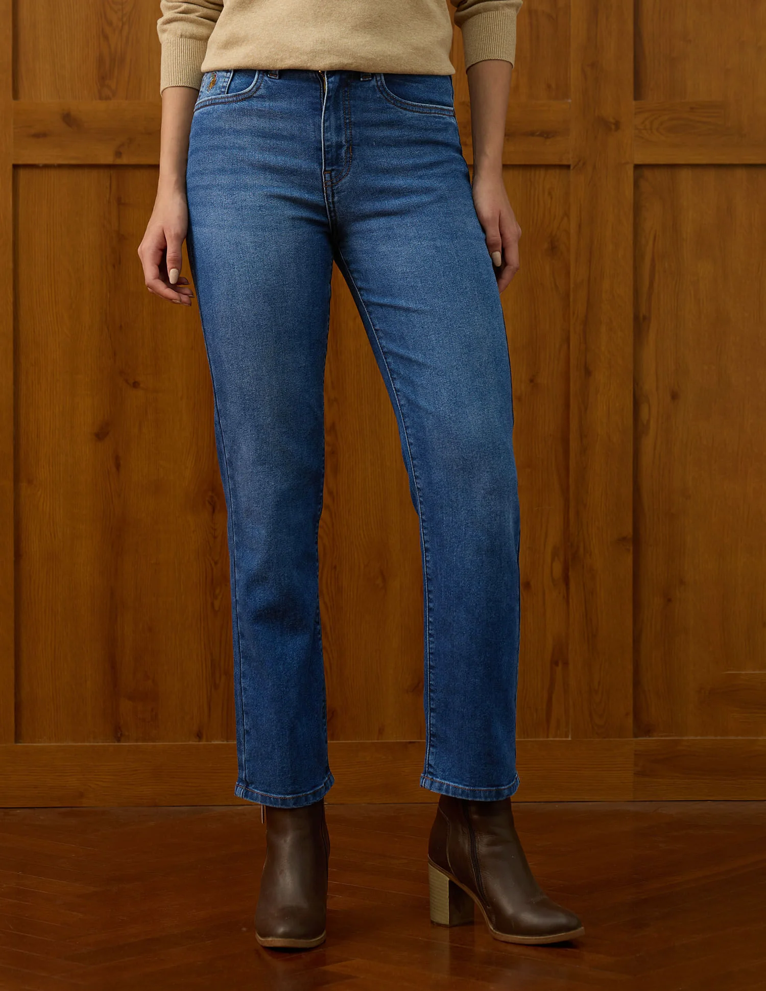 High Rise Straight Fit Jeans - Image 6