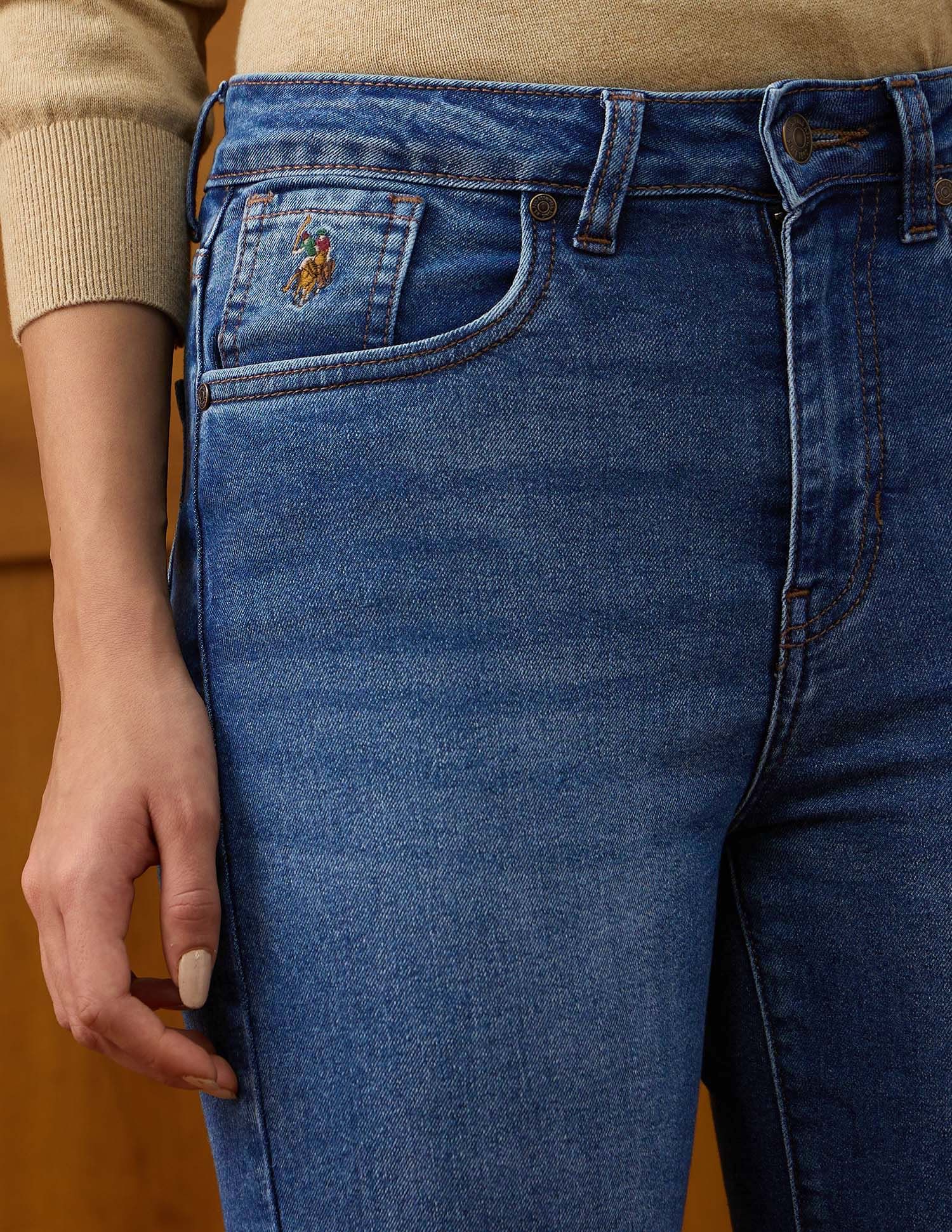 High Rise Straight Fit Jeans - Image 7