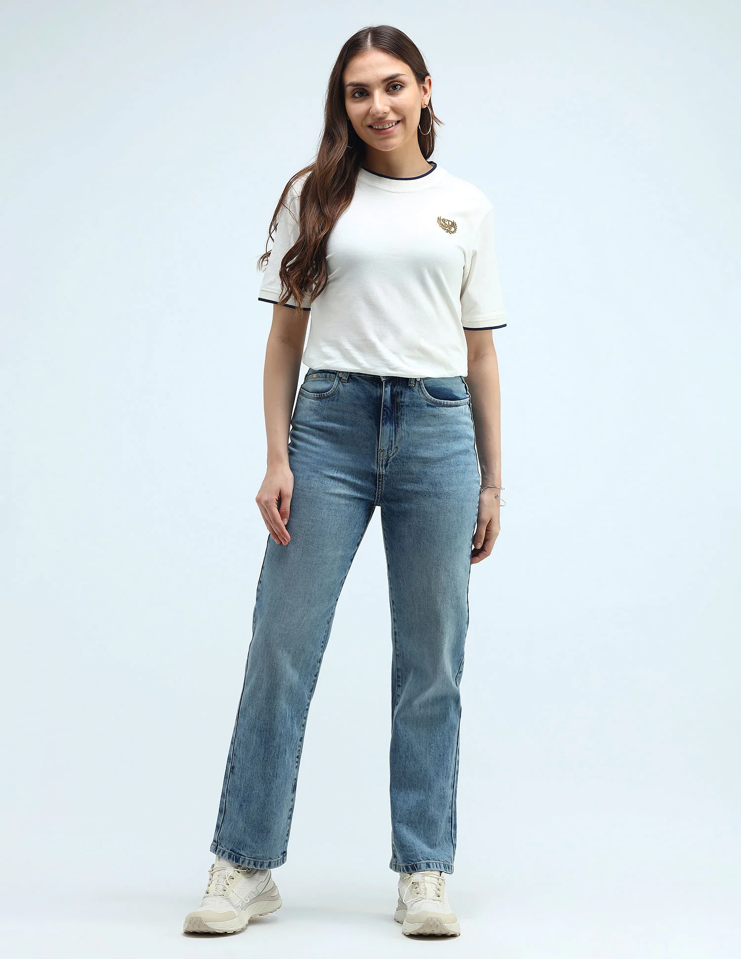 High Rise Straight Fit Jeans - Image 3