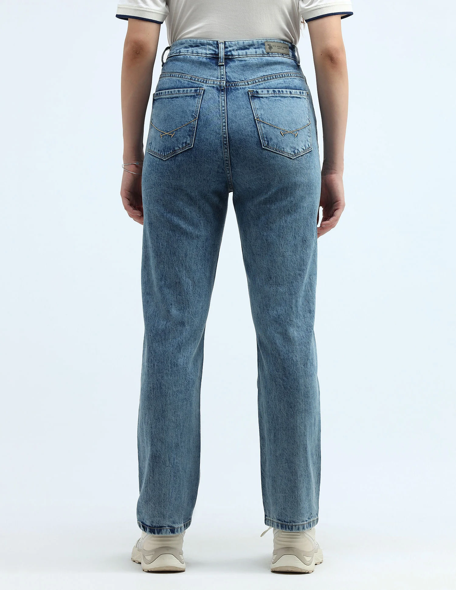 High Rise Straight Fit Jeans - Image 5