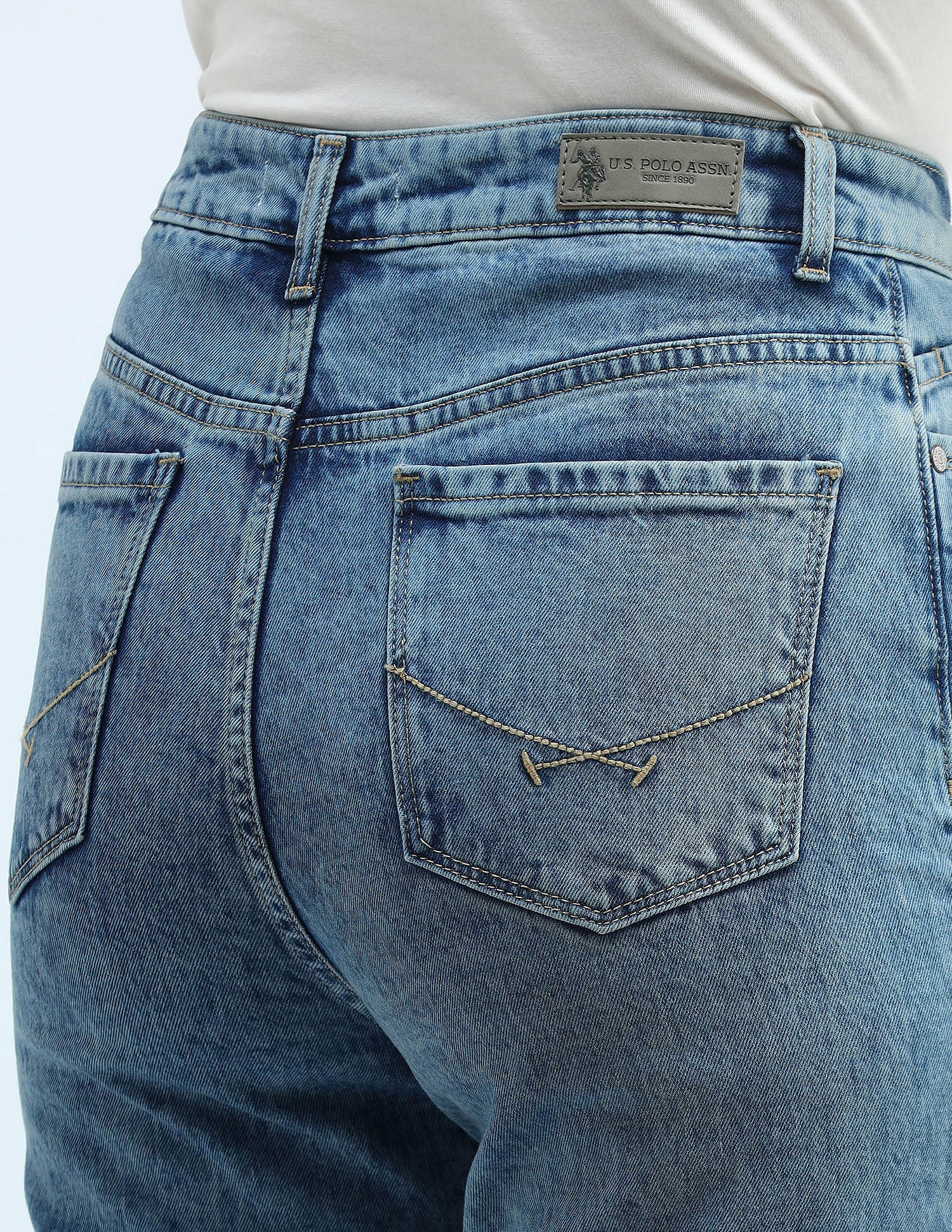 High Rise Straight Fit Jeans - Image 7