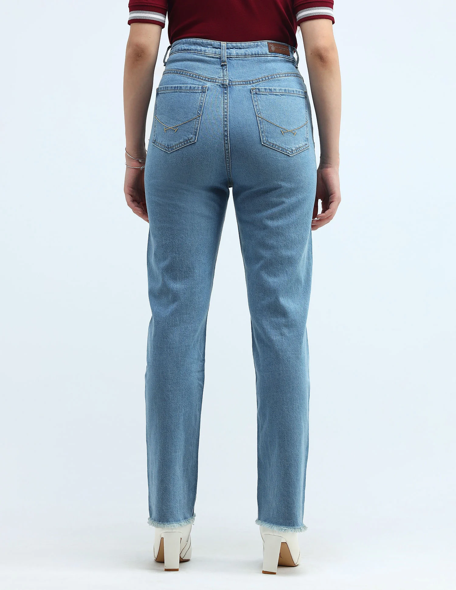 High Rise Straight Fit Jeans - Image 5
