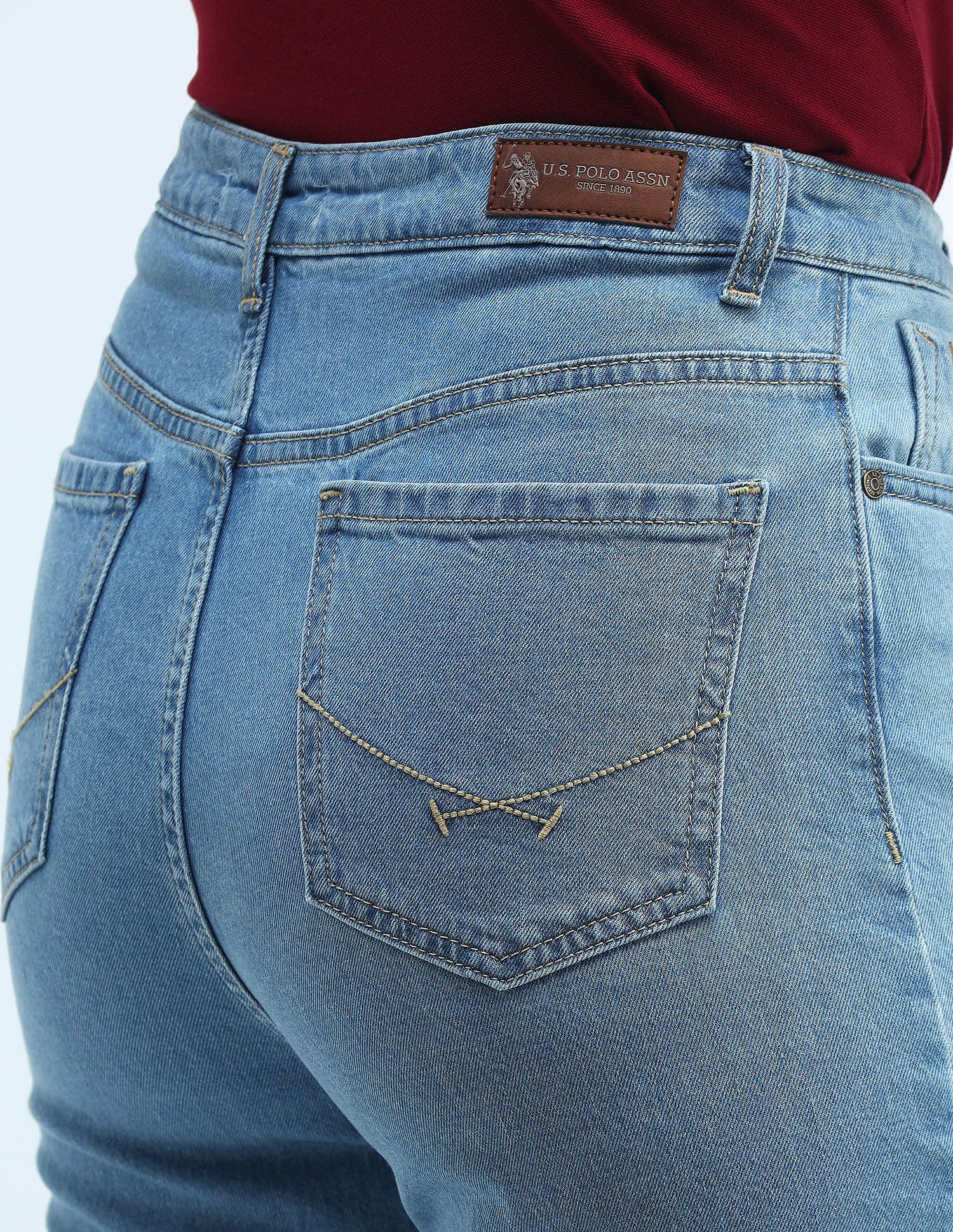 High Rise Straight Fit Jeans - Image 7