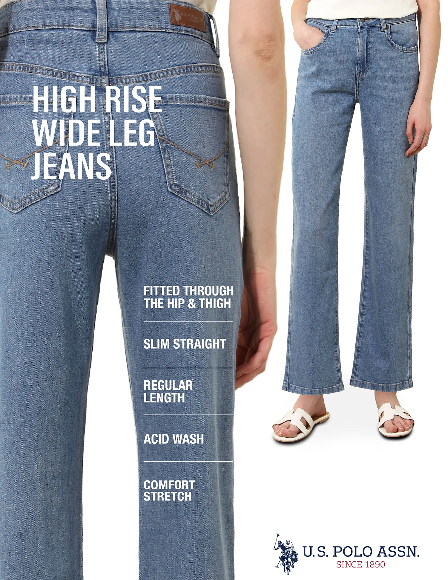 High Rise Straight Fit Jeans - Image 16