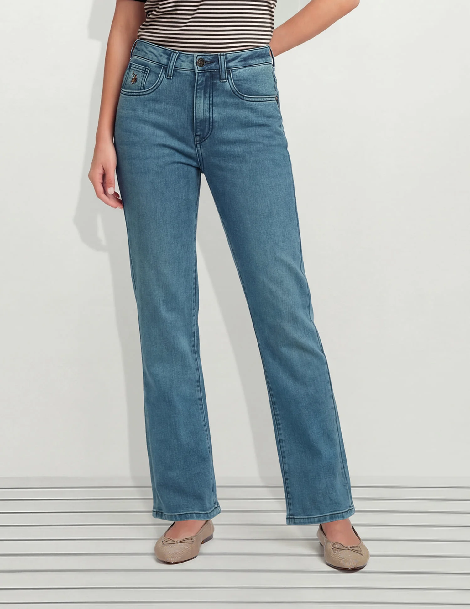 High Rise Straight Fit Jeans - Image 5