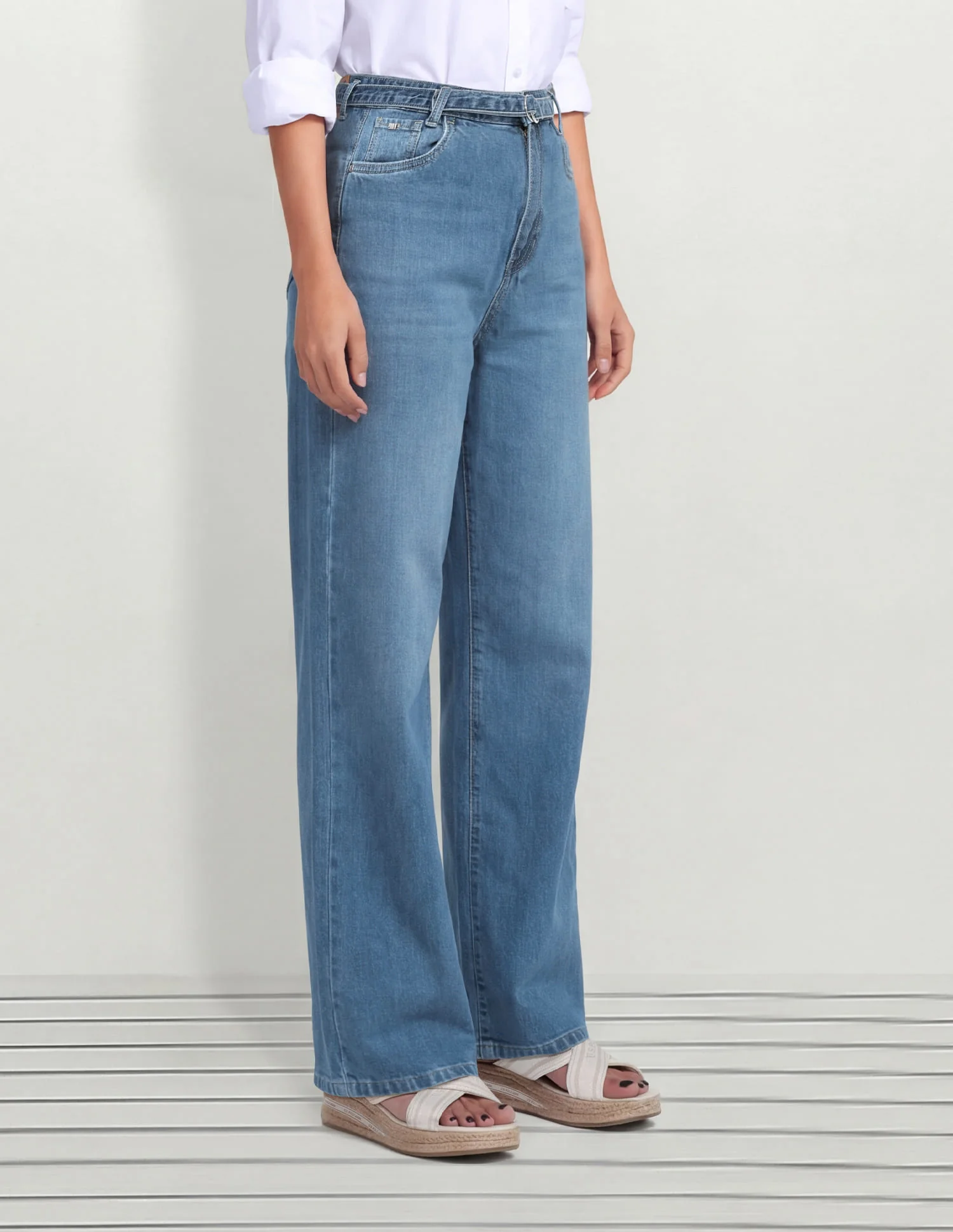 High Rise Straight Fit Jeans - Image 3