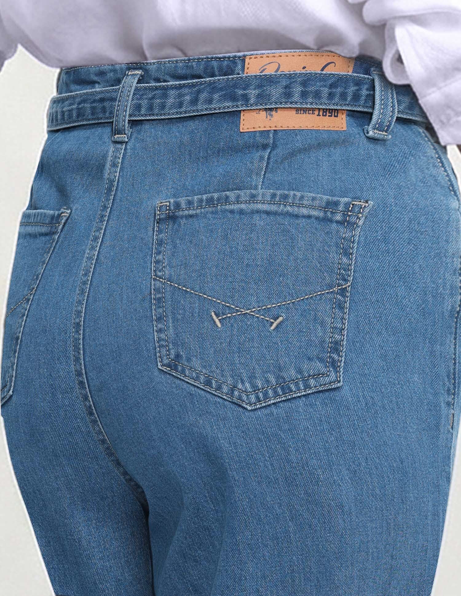 High Rise Straight Fit Jeans - Image 7