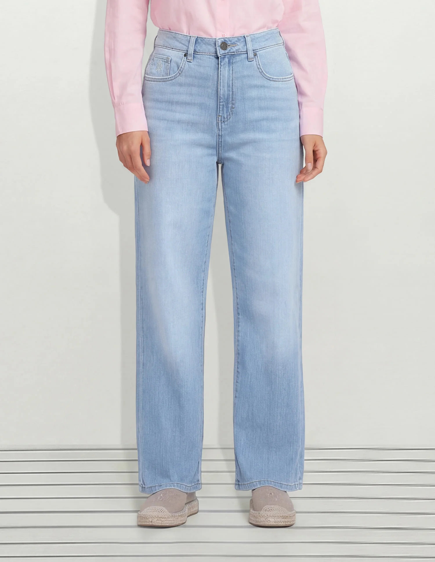 High Rise Straight Fit Jeans - Image 5