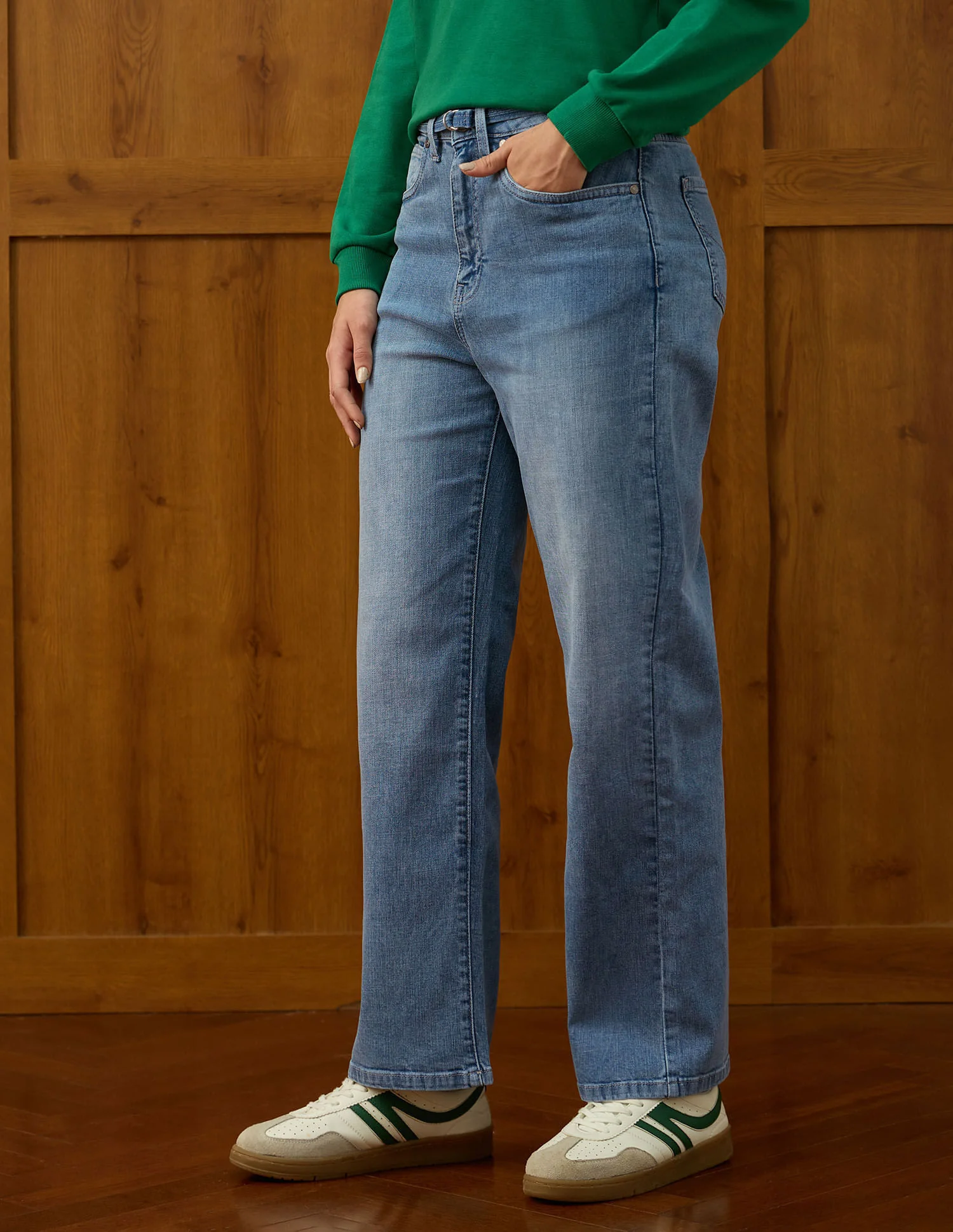 High Rise Straight Fit Jeans - Image 4