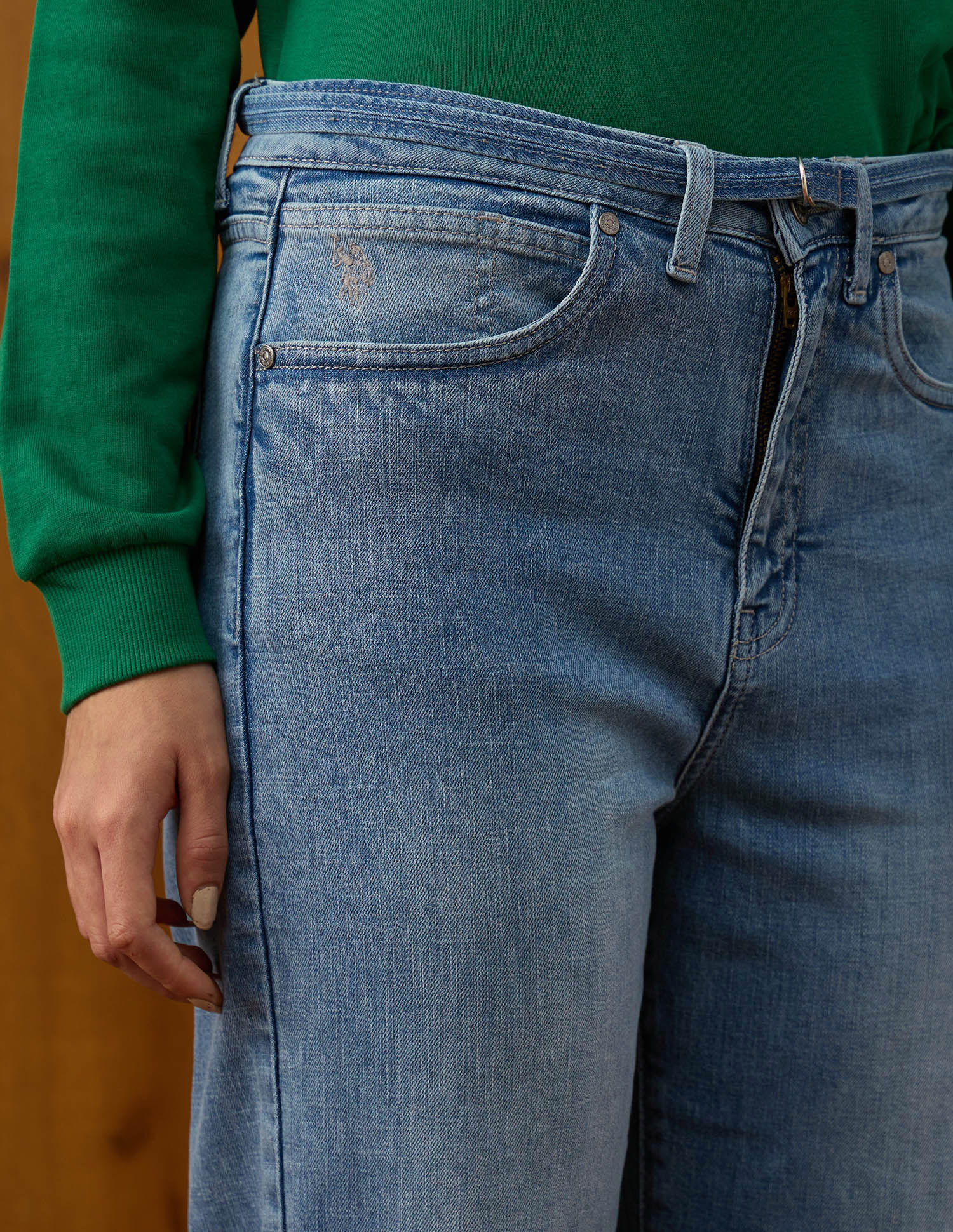 High Rise Straight Fit Jeans - Image 7