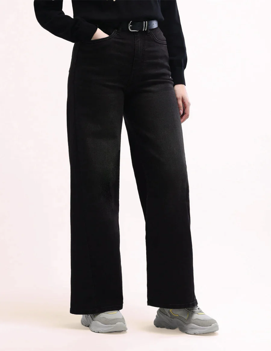 High Rise Stretchable Baggy Jeans