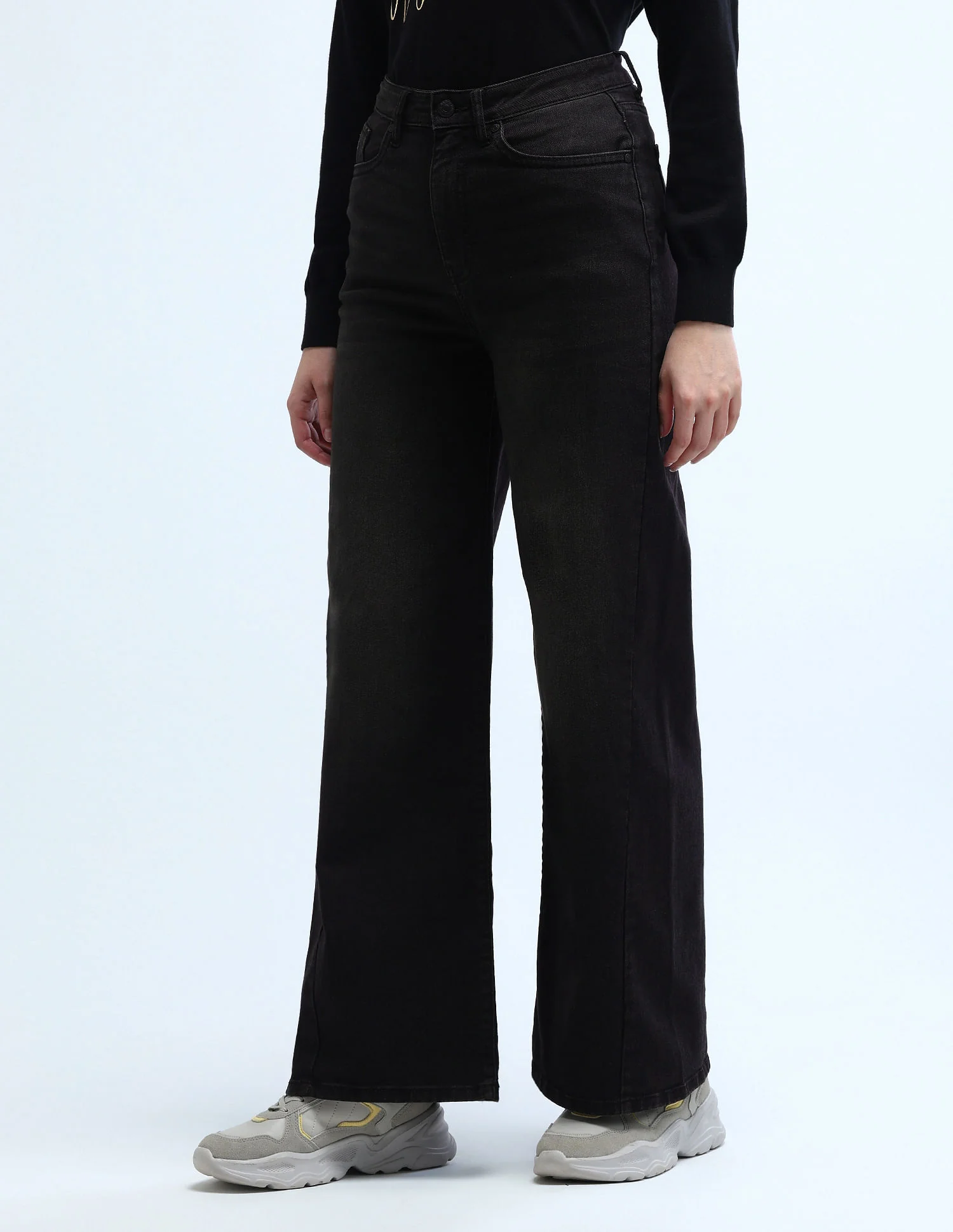 High Rise Stretchable Baggy Jeans - Image 5
