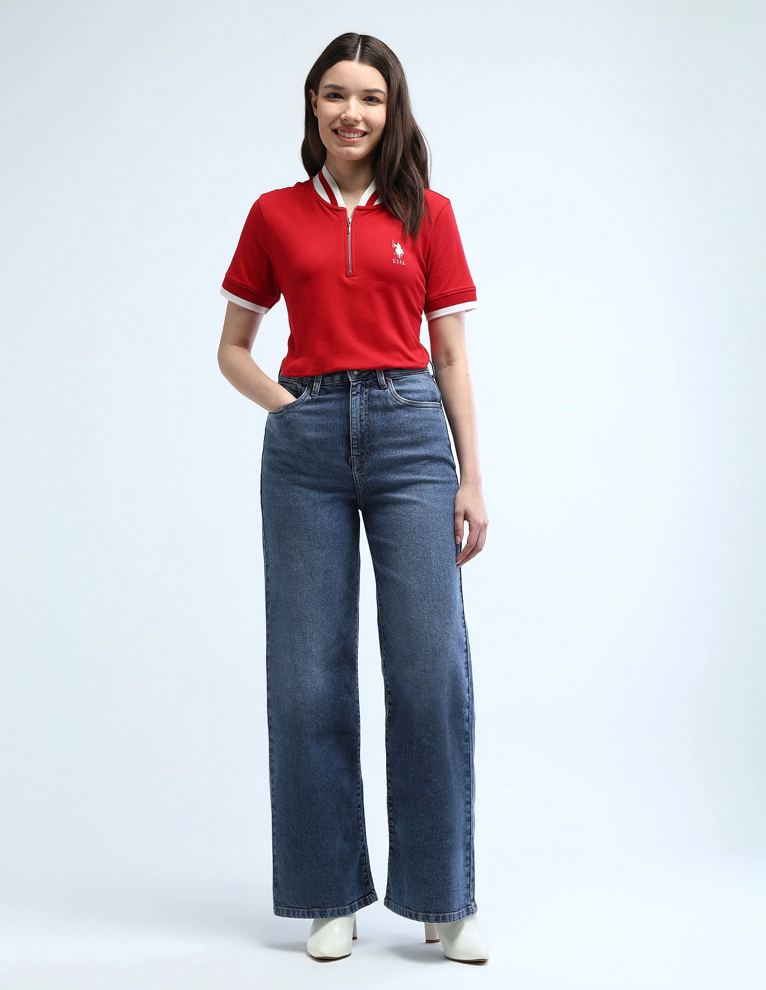 High Rise Stretchable Baggy Jeans - Image 3