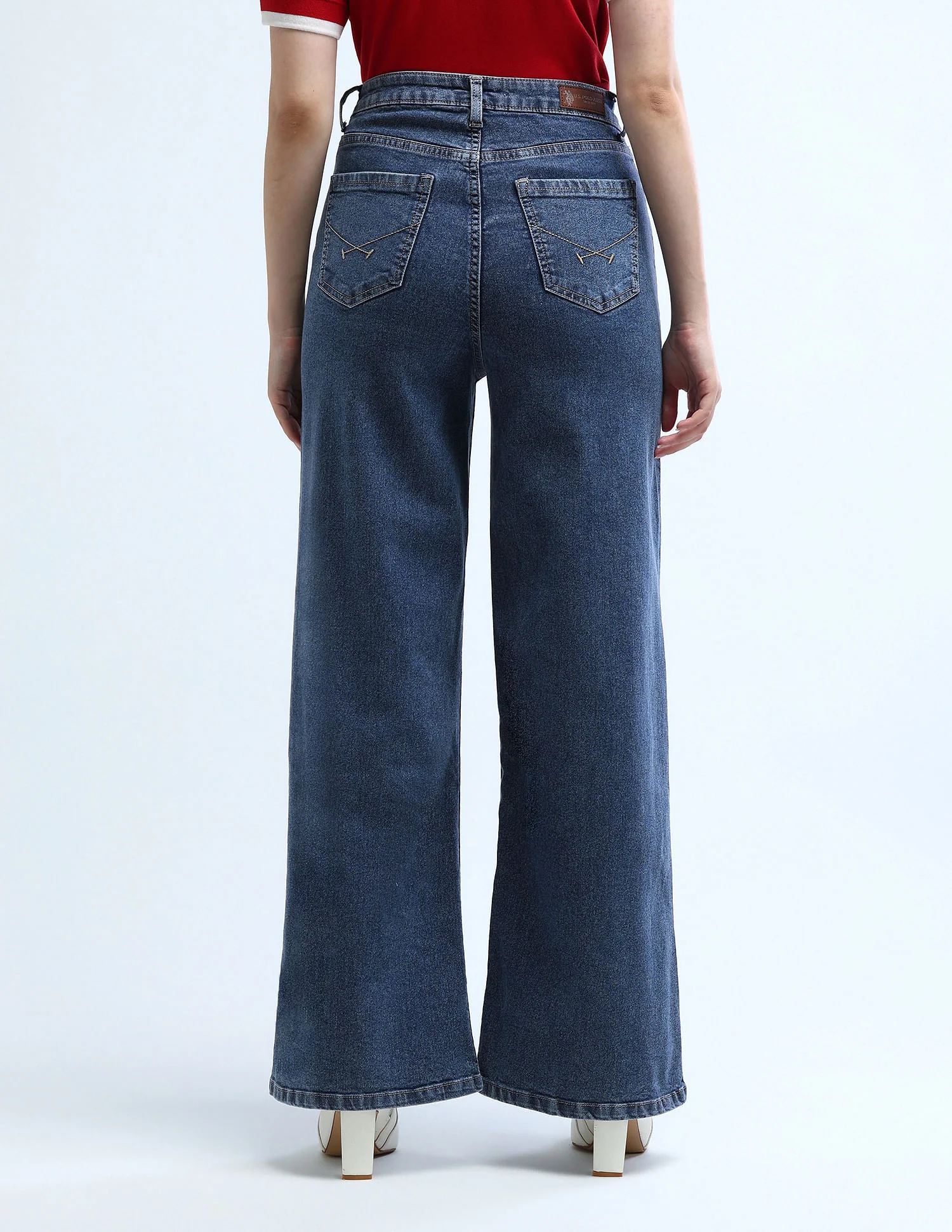 High Rise Stretchable Baggy Jeans - Image 5