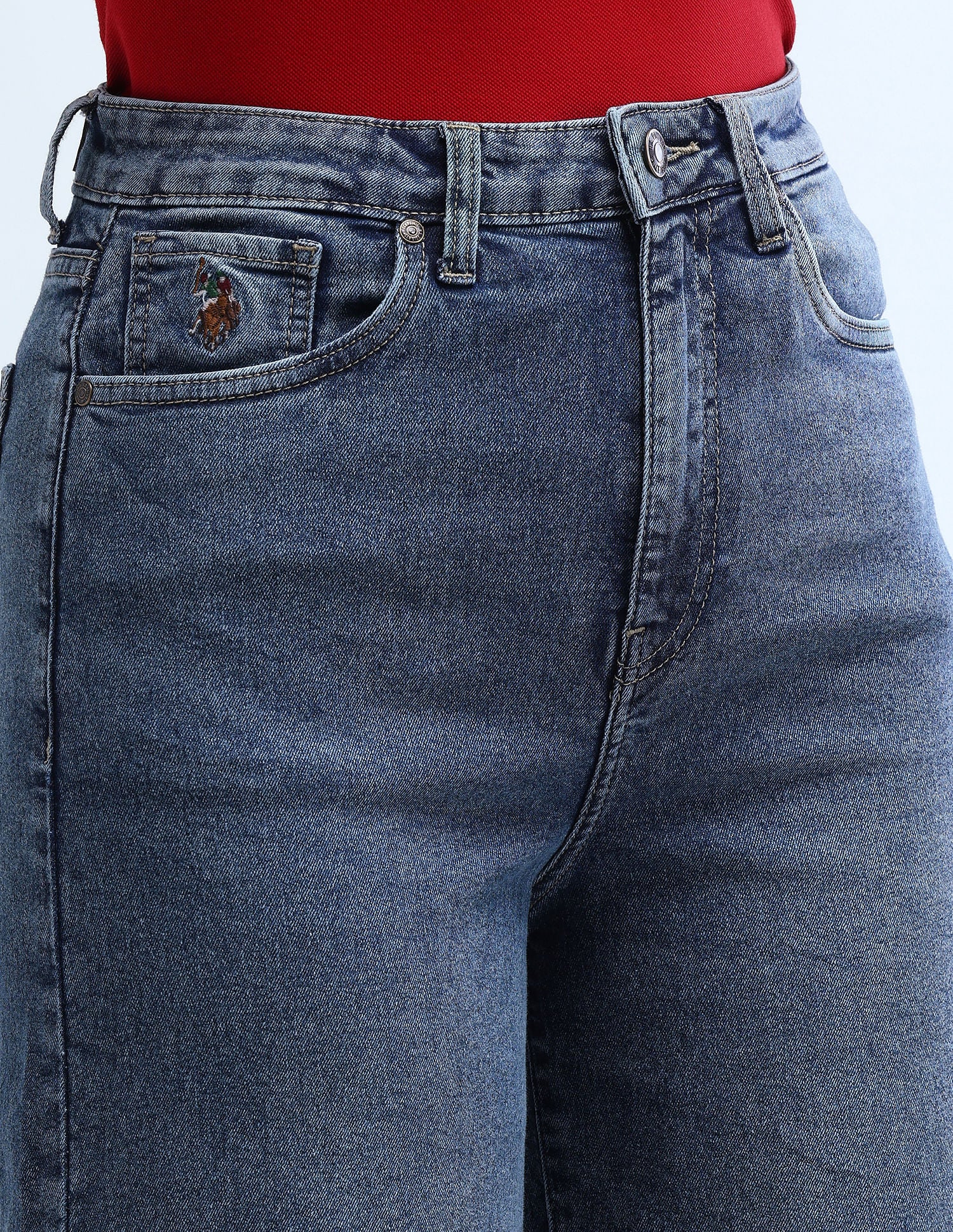 High Rise Stretchable Baggy Jeans - Image 7