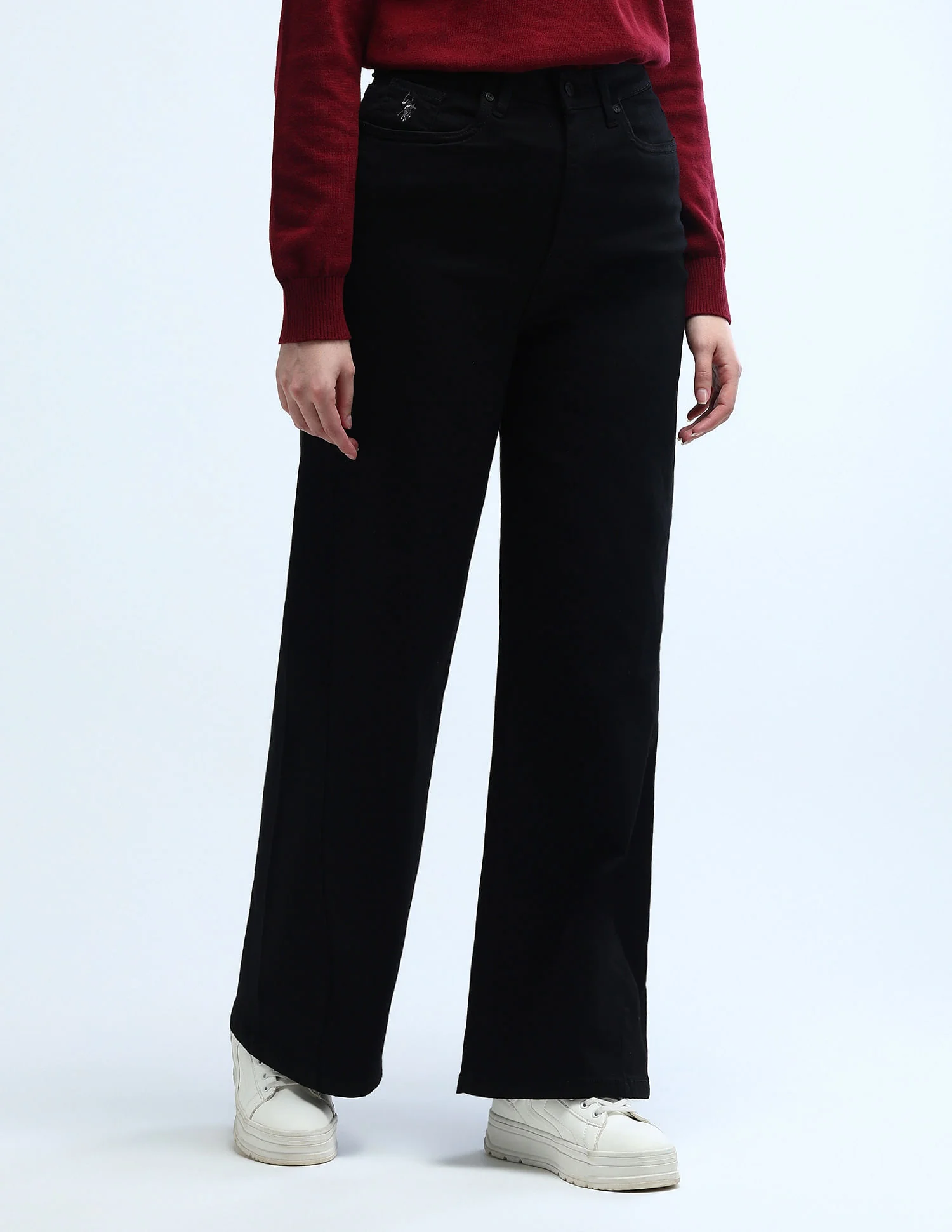 High Rise Stretchable Baggy Jeans - Image 2