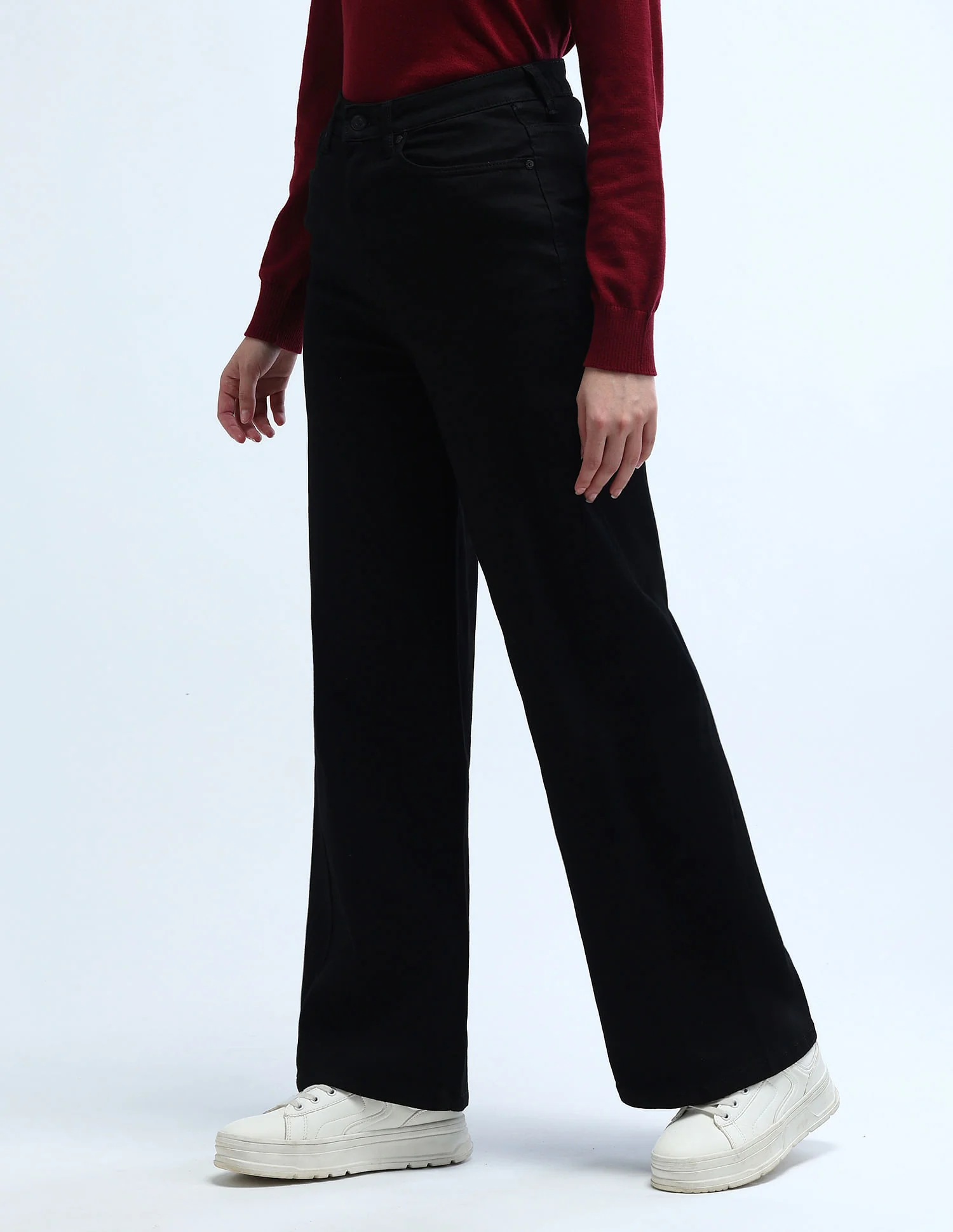 High Rise Stretchable Baggy Jeans - Image 5