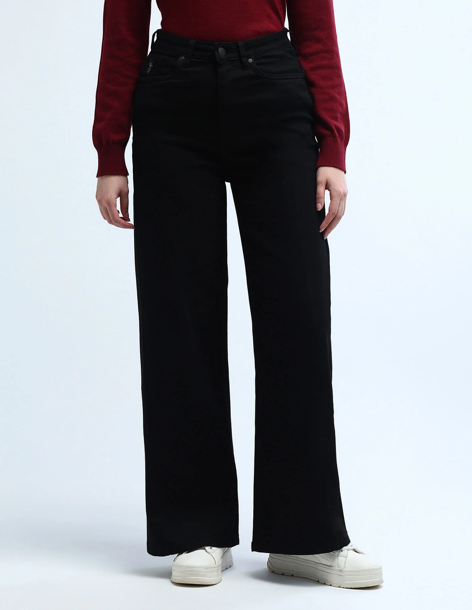 High Rise Stretchable Baggy Jeans - Image 7